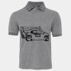 JB's  BIRDS EYE POLO   CHARCOAL - S Thumbnail