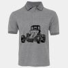 JB's  BIRDS EYE POLO   CHARCOAL - S Thumbnail