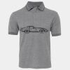 JB's  BIRDS EYE POLO   CHARCOAL - S Thumbnail