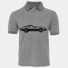 JB's  BIRDS EYE POLO   CHARCOAL - S Thumbnail