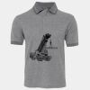 JB's  BIRDS EYE POLO   CHARCOAL - S Thumbnail