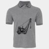 JB's  BIRDS EYE POLO   CHARCOAL - S Thumbnail