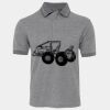 JB's  BIRDS EYE POLO   CHARCOAL - S Thumbnail