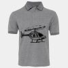 JB's  BIRDS EYE POLO   CHARCOAL - S Thumbnail