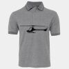 JB's  BIRDS EYE POLO   CHARCOAL - S Thumbnail
