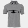 JB's  BIRDS EYE POLO   CHARCOAL - S Thumbnail