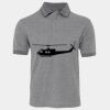 JB's  BIRDS EYE POLO   CHARCOAL - S Thumbnail