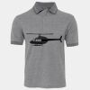 JB's  BIRDS EYE POLO   CHARCOAL - S Thumbnail