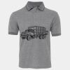 JB's  BIRDS EYE POLO   CHARCOAL - S Thumbnail