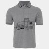 JB's  BIRDS EYE POLO   CHARCOAL - S Thumbnail
