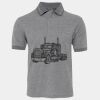JB's  BIRDS EYE POLO   CHARCOAL - S Thumbnail