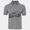 JB's  BIRDS EYE POLO   CHARCOAL - S Thumbnail