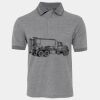 JB's  BIRDS EYE POLO   CHARCOAL - S Thumbnail