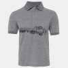JB's  BIRDS EYE POLO   CHARCOAL - S Thumbnail