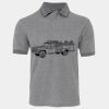 JB's  BIRDS EYE POLO   CHARCOAL - S Thumbnail