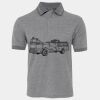 JB's  BIRDS EYE POLO   CHARCOAL - S Thumbnail