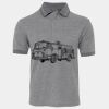JB's  BIRDS EYE POLO   CHARCOAL - S Thumbnail