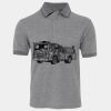 JB's  BIRDS EYE POLO   CHARCOAL - S Thumbnail