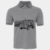 JB's  BIRDS EYE POLO   CHARCOAL - S Thumbnail