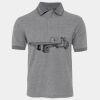 JB's  BIRDS EYE POLO   CHARCOAL - S Thumbnail