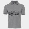 JB's  BIRDS EYE POLO   CHARCOAL - S Thumbnail