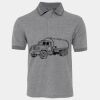 JB's  BIRDS EYE POLO   CHARCOAL - S Thumbnail