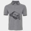 JB's  BIRDS EYE POLO   CHARCOAL - S Thumbnail