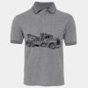 JB's  BIRDS EYE POLO   CHARCOAL - S Thumbnail