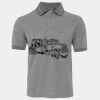 JB's  BIRDS EYE POLO   CHARCOAL - S Thumbnail