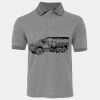 JB's  BIRDS EYE POLO   CHARCOAL - S Thumbnail