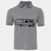 JB's  BIRDS EYE POLO   CHARCOAL - S Thumbnail