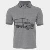 JB's  BIRDS EYE POLO   CHARCOAL - S Thumbnail