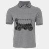 JB's  BIRDS EYE POLO   CHARCOAL - S Thumbnail