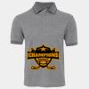JB's  BIRDS EYE POLO   CHARCOAL - S Thumbnail