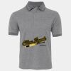 JB's  BIRDS EYE POLO   CHARCOAL - S Thumbnail