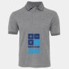 JB's  BIRDS EYE POLO   CHARCOAL - S Thumbnail