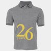 JB's  BIRDS EYE POLO   CHARCOAL - S Thumbnail