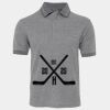 JB's  BIRDS EYE POLO   CHARCOAL - S Thumbnail